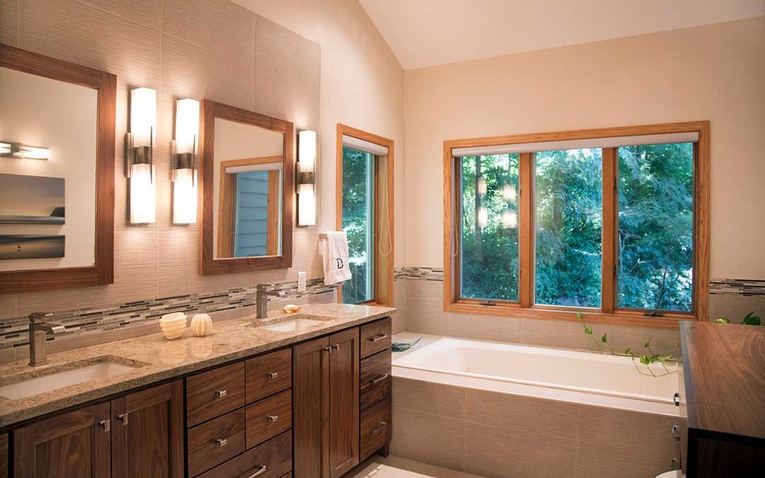 Designed for Relaxation: A Transitional Master Bathroom, Hall Bath and Laundry Room Remodel in Fitchburg, WI