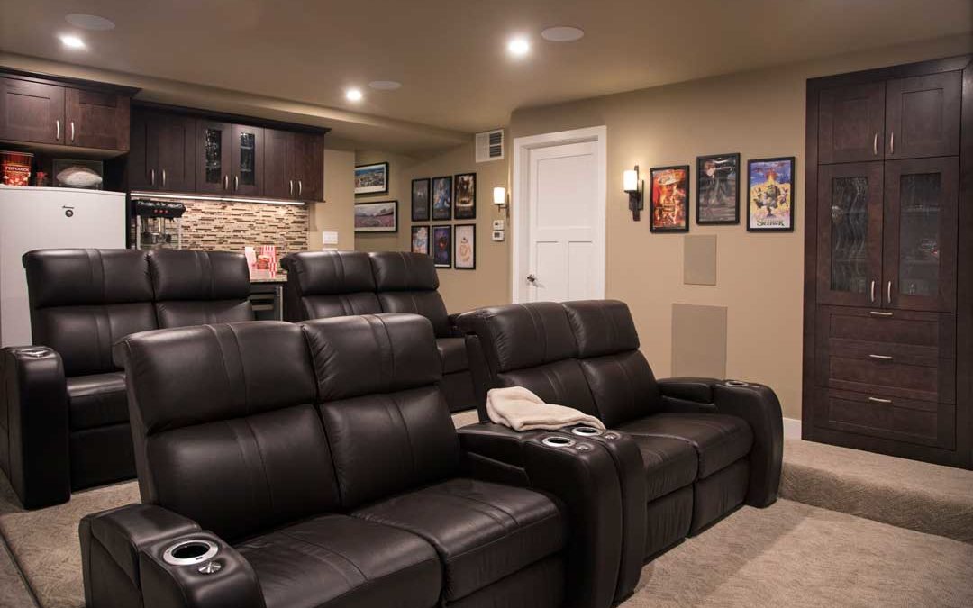 Lights, Camera, Home Theater! A Luxury Home Theater Basement Remodel in McFarland, WI