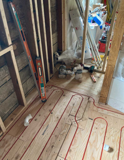 Install Heated Floors - Primary and Main Bathroom Remodel in Madison, WI