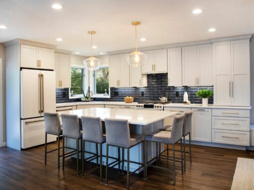 To Create Space for Entertaining: An Open Concept Kitchen, Dining and Living Room Remodel in Monona, WI